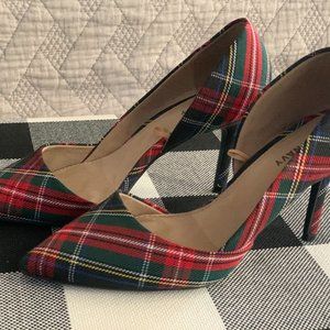 Old Navy Plaid D’Orsay Heels